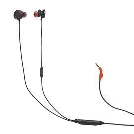JBL Quantum 50 - Black - Wired in-ear gaming headset with volume slider and mic mute - Hero
